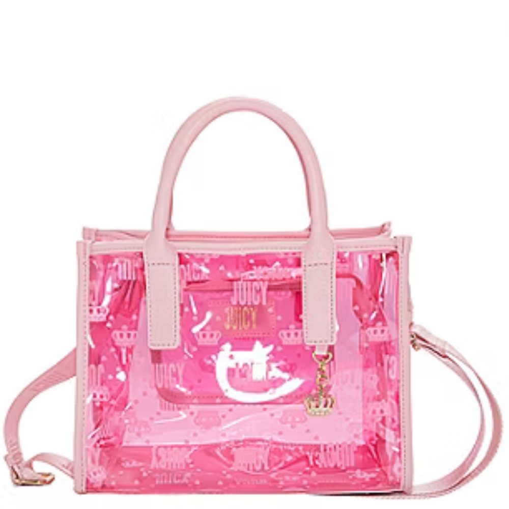 Juicy Couture Pink Transparent Tote Bag